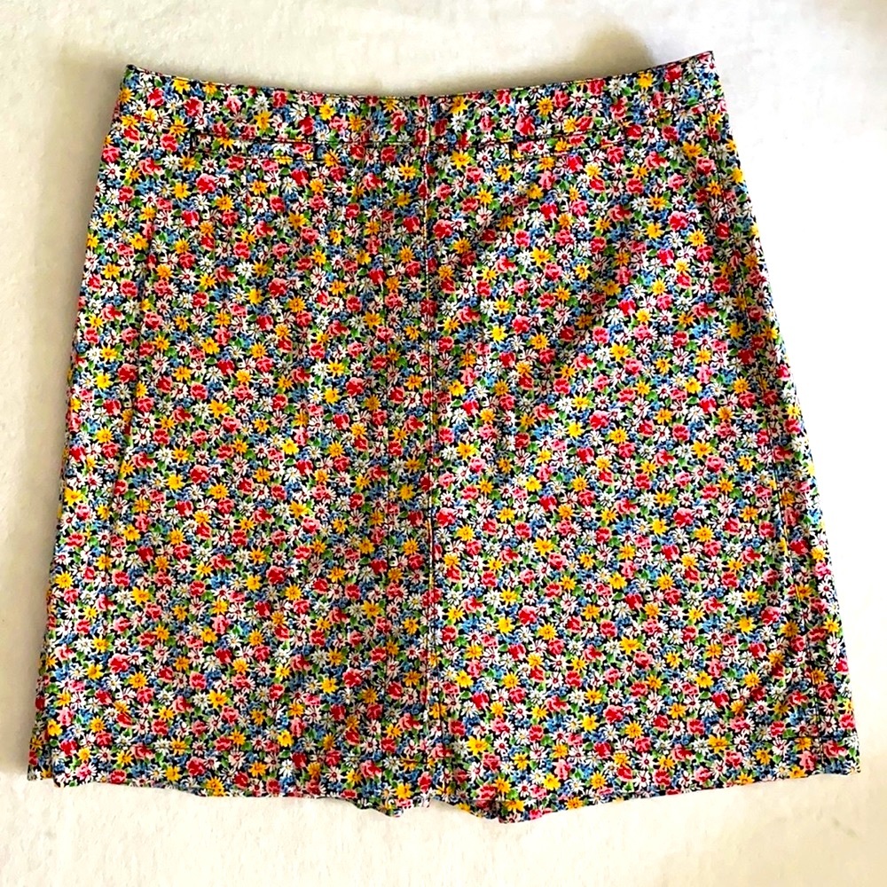 Liz Claiborne Floral Multicolor Women’s Skort - Pink Yellow Blue Green